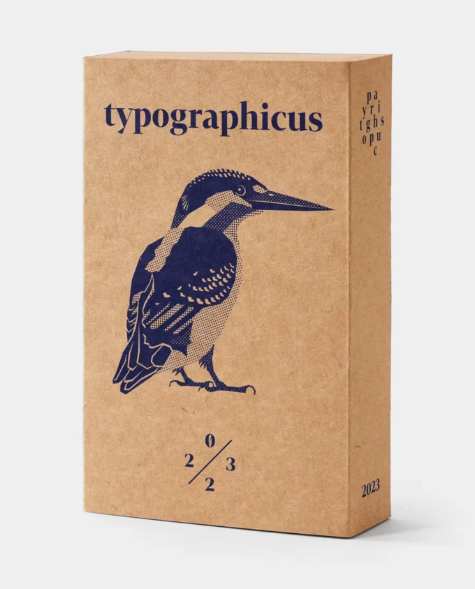 Knihtiskový kalendář typographicus 2023 v dárkové krabičce