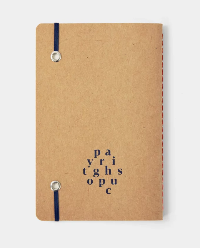 zápisník – zadní strana